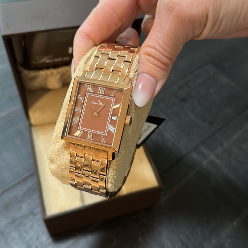Lucien Piccard Rose Quartz watch. Brand New with tags and box.